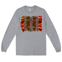 Heather Grey juneteenth brushstroke Long Sleeve Tee - Zillion Design Studio