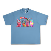 Pebble Blue love coffee cups Urban Heavy Tee - MaliasSmallBusiness
