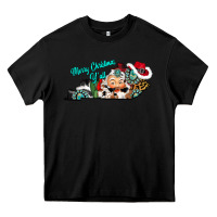 Black merry christmas y'all kentucky Heavy Core Tee - CowhideDigitalArt
