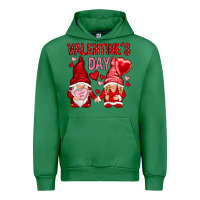 Emerald valentines day with gnomies Urban Hoodie - NancyCooperArtShop