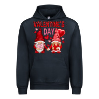 Navy valentines day with gnomies Urban Hoodie - NancyCooperArtShop