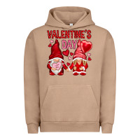 Pigment Burro valentines day with gnomies Urban Hoodie - NancyCooperArtShop