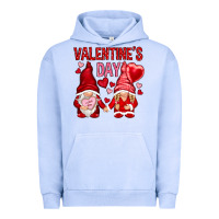 Pigment Grape Ice valentines day with gnomies Urban Hoodie - NancyCooperArtShop