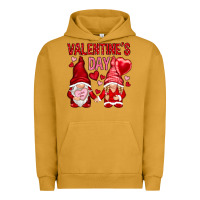 Pigment Peanut Butter valentines day with gnomies Urban Hoodie - NancyCooperArtShop