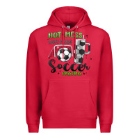 Cardinal hot mess always stressed soccer mama stanley cup Premium Hoodie - MaliasSmallBusiness