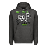 Charcoal Heather hot mess always stressed soccer mama stanley cup Premium Hoodie - MaliasSmallBusiness