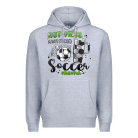 Heather Grey hot mess always stressed soccer mama stanley cup Premium Hoodie - MaliasSmallBusiness