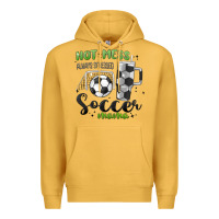Mustard hot mess always stressed soccer mama stanley cup Premium Hoodie - MaliasSmallBusiness
