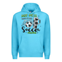 Ocean Blue hot mess always stressed soccer mama stanley cup Premium Hoodie - MaliasSmallBusiness