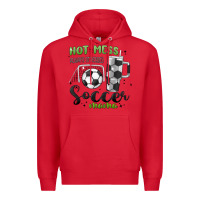 Red hot mess always stressed soccer mama stanley cup Premium Hoodie - MaliasSmallBusiness