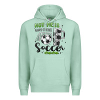 Seafoam hot mess always stressed soccer mama stanley cup Premium Hoodie - MaliasSmallBusiness