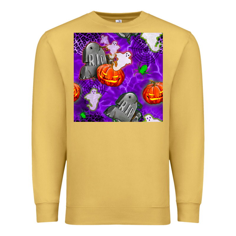 Tombstone And Ghosts Seamless Paternal Premium Sweatshirt by BundleAndBundleShop | Teevron