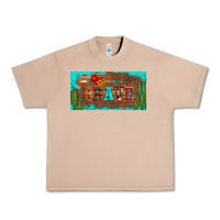 Burro brave turquoise leopard cactus and floral arrow licanse plate Urban Heavy Tee - Artiststas