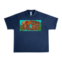 Navy brave turquoise leopard cactus and floral arrow licanse plate Urban Heavy Tee - Artiststas