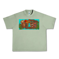 Oil Green brave turquoise leopard cactus and floral arrow licanse plate Urban Heavy Tee - Artiststas