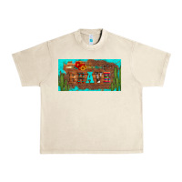 Sandshell brave turquoise leopard cactus and floral arrow licanse plate Urban Heavy Tee - Artiststas