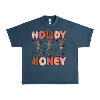Midnight Navy howdy honey Urban Heavy Tee - MaliasSmallBusiness