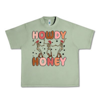 Oil Green howdy honey Urban Heavy Tee - MaliasSmallBusiness