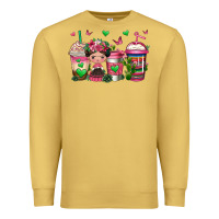 Antique Gold mexican coffee cups cafecito Premium Sweatshirt - Jasminsmagicworld
