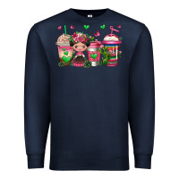 Navy mexican coffee cups cafecito Premium Sweatshirt - Jasminsmagicworld