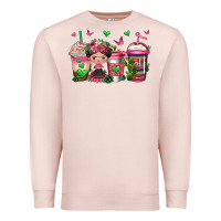 Pale Pink mexican coffee cups cafecito Premium Sweatshirt - Jasminsmagicworld