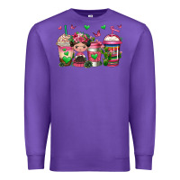 Purple mexican coffee cups cafecito Premium Sweatshirt - Jasminsmagicworld