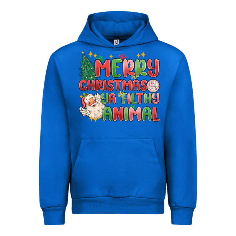 Merry Christmas Ya Filthy Animal Urban Hoodie by MaliasSmallBusiness | Teevron