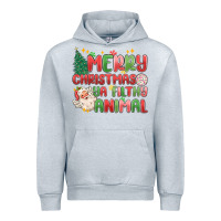 Heather Grey merry christmas ya filthy animal Urban Hoodie - MaliasSmallBusiness