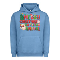 Pigment Pebble Blue merry christmas ya filthy animal Urban Hoodie - MaliasSmallBusiness