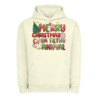 Pigment Pistachio merry christmas ya filthy animal Urban Hoodie - MaliasSmallBusiness
