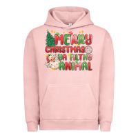 Pigment Salmon merry christmas ya filthy animal Urban Hoodie - MaliasSmallBusiness