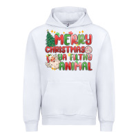 White merry christmas ya filthy animal Urban Hoodie - MaliasSmallBusiness