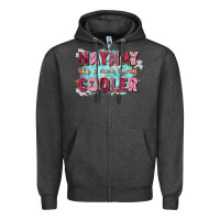 Charcoal Heather naynay like a mom Zipper Hoodie - Zillion Design Studio