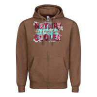Chestnut naynay like a mom Zipper Hoodie - Zillion Design Studio