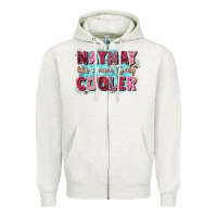 Oatmeal Heather naynay like a mom Zipper Hoodie - Zillion Design Studio