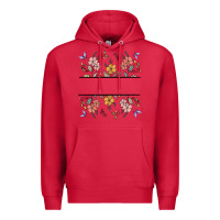 Cardinal wildflower your text here Premium Hoodie - MaliasSmallBusiness