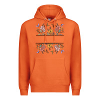 Carrot wildflower your text here Premium Hoodie - MaliasSmallBusiness