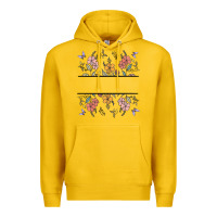 Lemon wildflower your text here Premium Hoodie - MaliasSmallBusiness