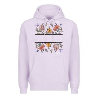 Lilac wildflower your text here Premium Hoodie - MaliasSmallBusiness