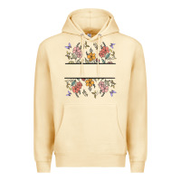Pina Colada wildflower your text here Premium Hoodie - MaliasSmallBusiness