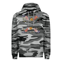 Slate Camo wildflower your text here Premium Hoodie - MaliasSmallBusiness