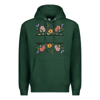Sports Green wildflower your text here Premium Hoodie - MaliasSmallBusiness