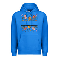 True Royal wildflower your text here Premium Hoodie - MaliasSmallBusiness