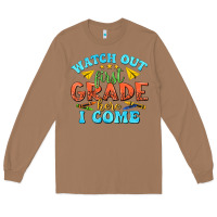 Toasted Coconut watch out first grade here i come Long Sleeve Tee - texasbilliewilder