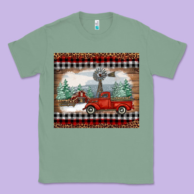 Christmas Farm And Truck Classic Tee Designed By Ranaportraitstore