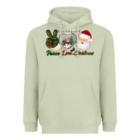 Matcha peace love christmas Heavyweight Hoodie - BundleAndBundleShop