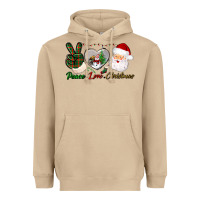 Mushroom peace love christmas Heavyweight Hoodie - BundleAndBundleShop