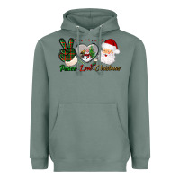 Sage peace love christmas Heavyweight Hoodie - BundleAndBundleShop