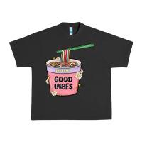 Pigment Black instant good vibes noodles Urban Heavy Tee - MaliasSmallBusiness