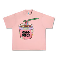 Salmon instant good vibes noodles Urban Heavy Tee - MaliasSmallBusiness
